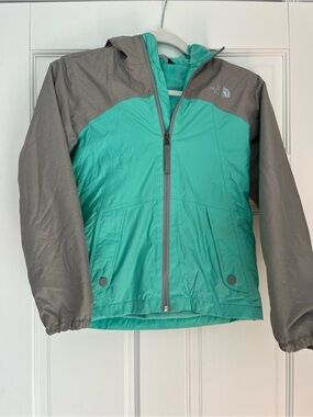 The North Face Girls' Mint Green Fleece-Lined Jacket